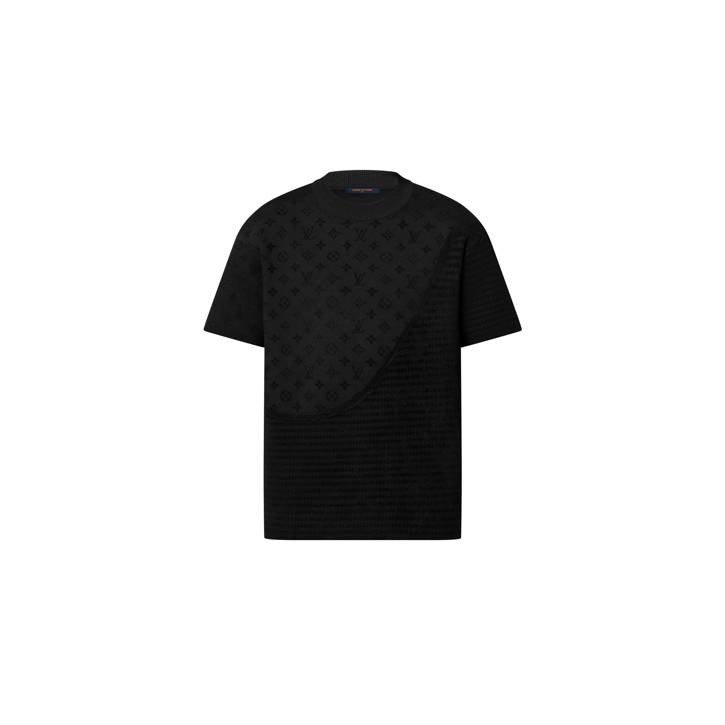 LOUIS VUITTON GRAPHIC JACQUARD SHORT-SLEEVED CREWNECK 1AHCMV